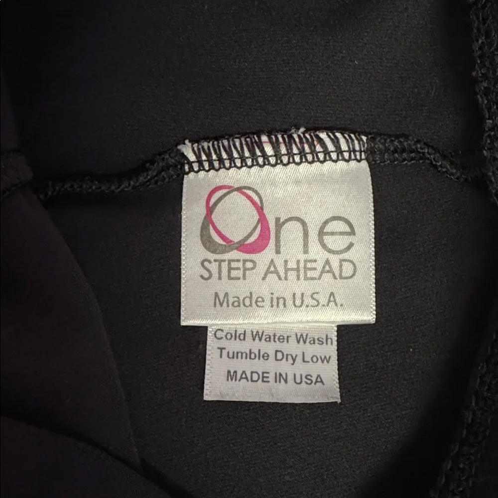One Step Ahead Girls’ Black Leggings Size L school gym play comfy stretch